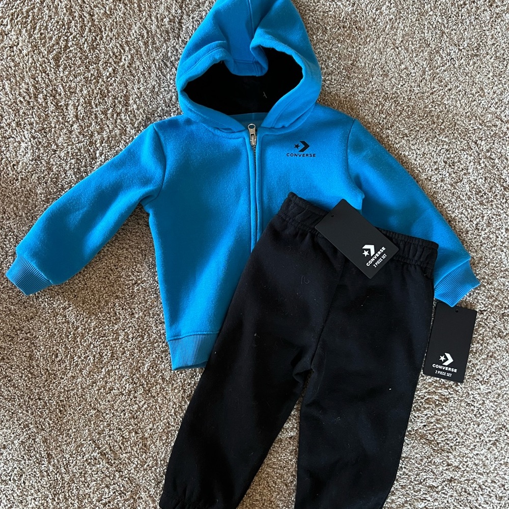 NEW converse toddler sweatshirt and pants set